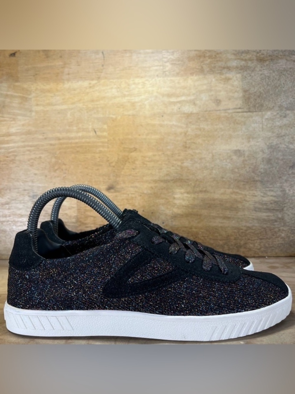 Tretorn Camden 4 GLITTER SPARKLE Womens Size 7 Shoes Sneakers Multicolor